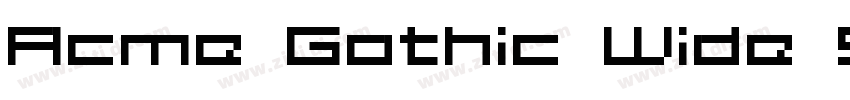 Acme Gothic Wide Sem字体转换